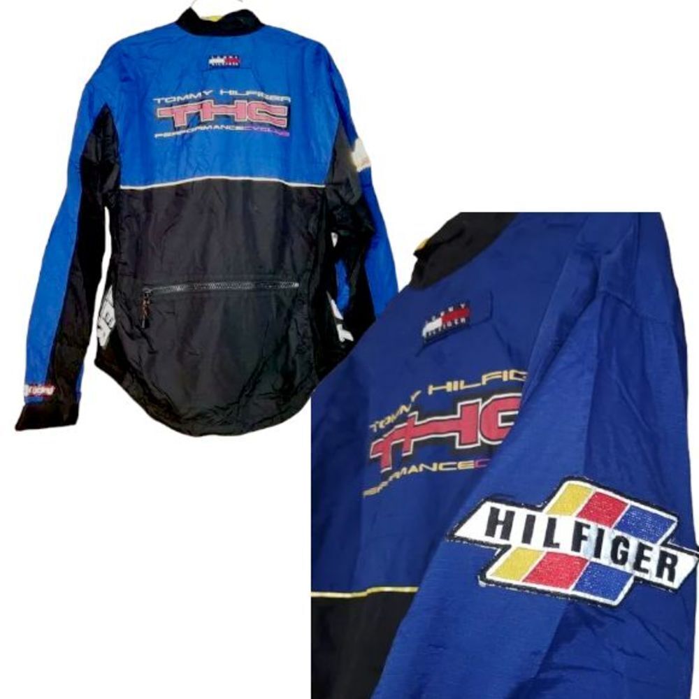 Vintage Tommy Hilfiger Jacket Windbreaker Mens M performance Cycling Gear biking